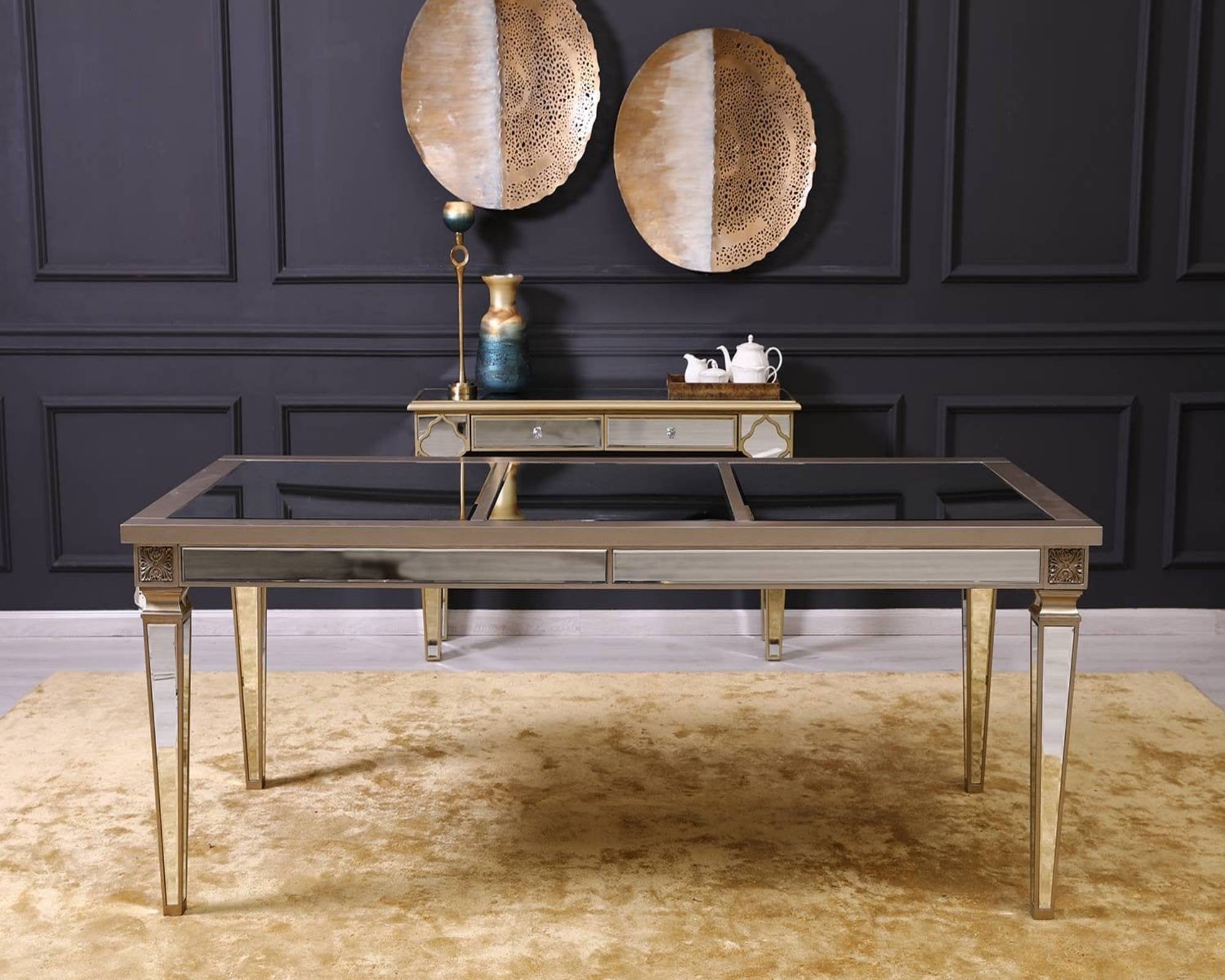 REGALIA Mirrored Dining Table