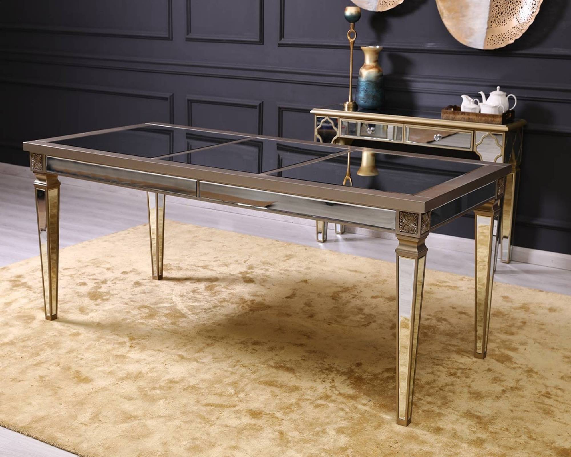 REGALIA Mirrored Dining Table