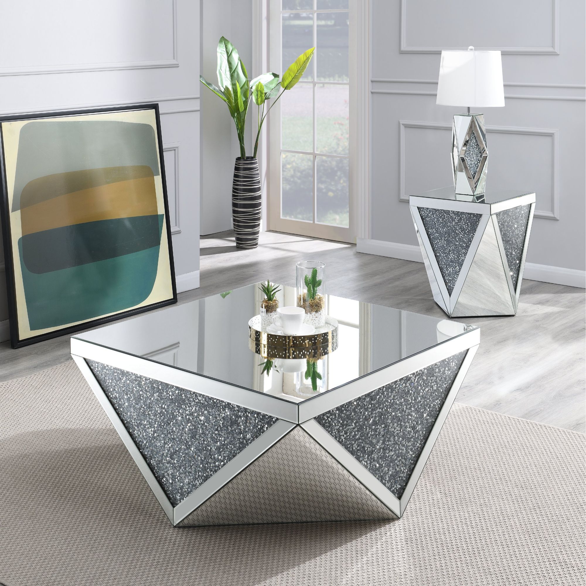 RENE Mirrored Furniture Collection