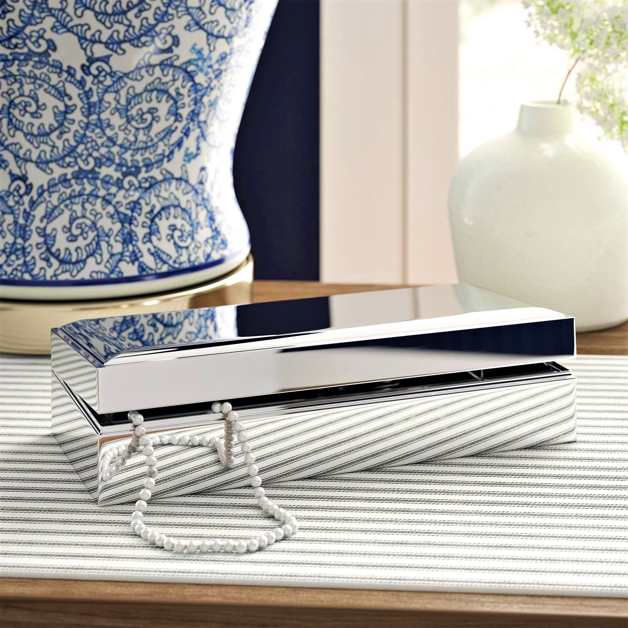 STERLING Mirrored Jewellery Box