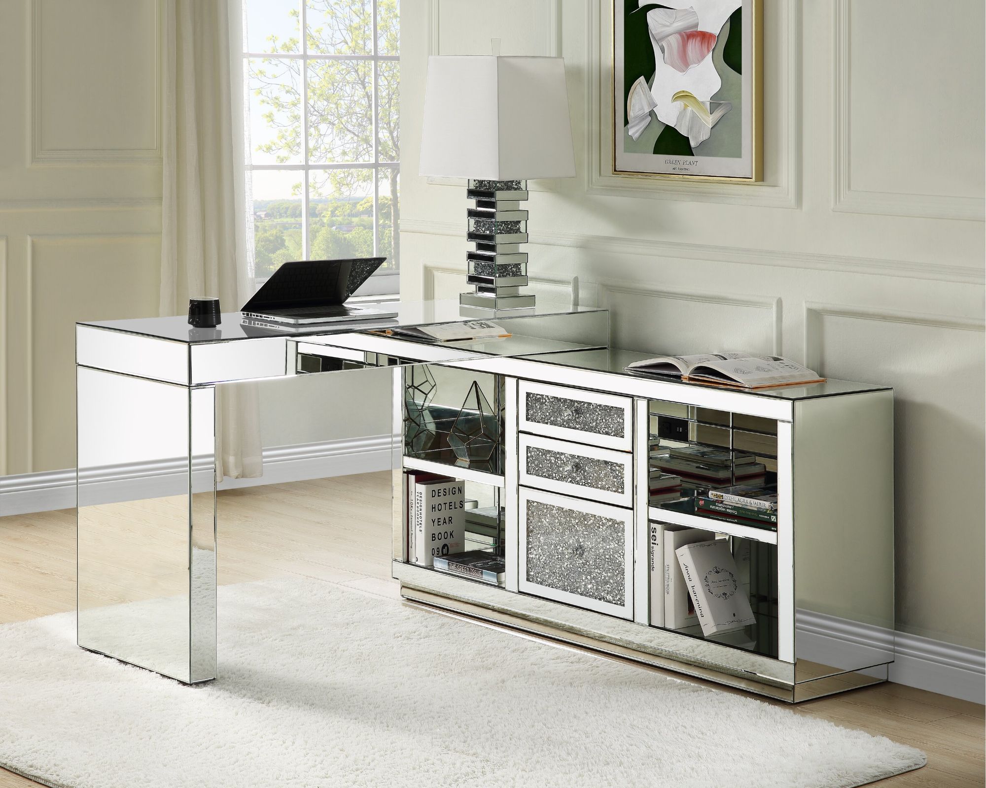 TAL Mirrored Console Executive Desk