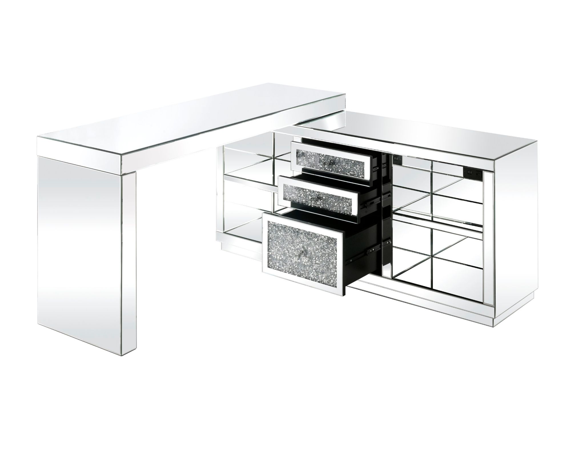 TAL Mirrored Console Executive Desk