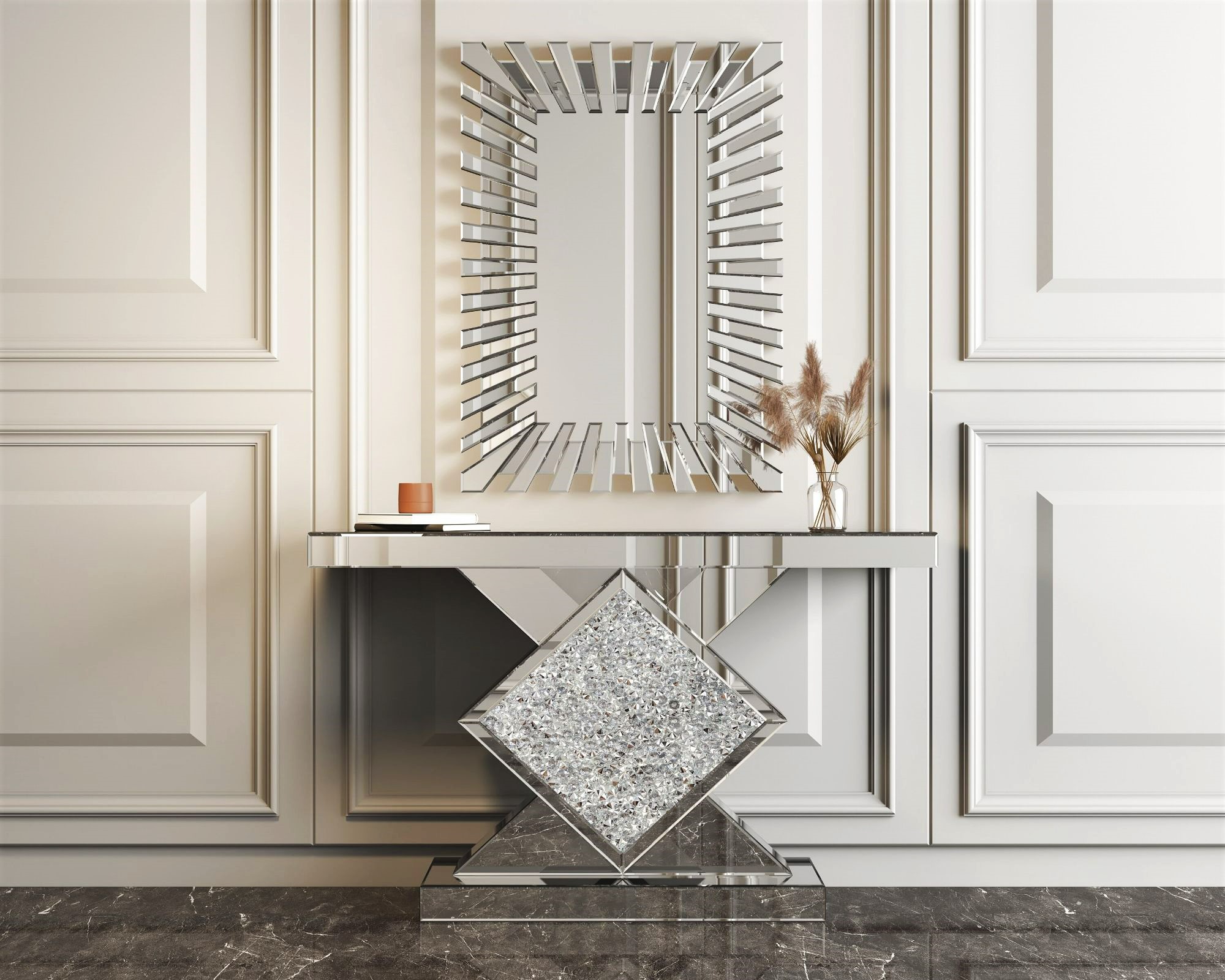 ZOROS Mirrored Console Table