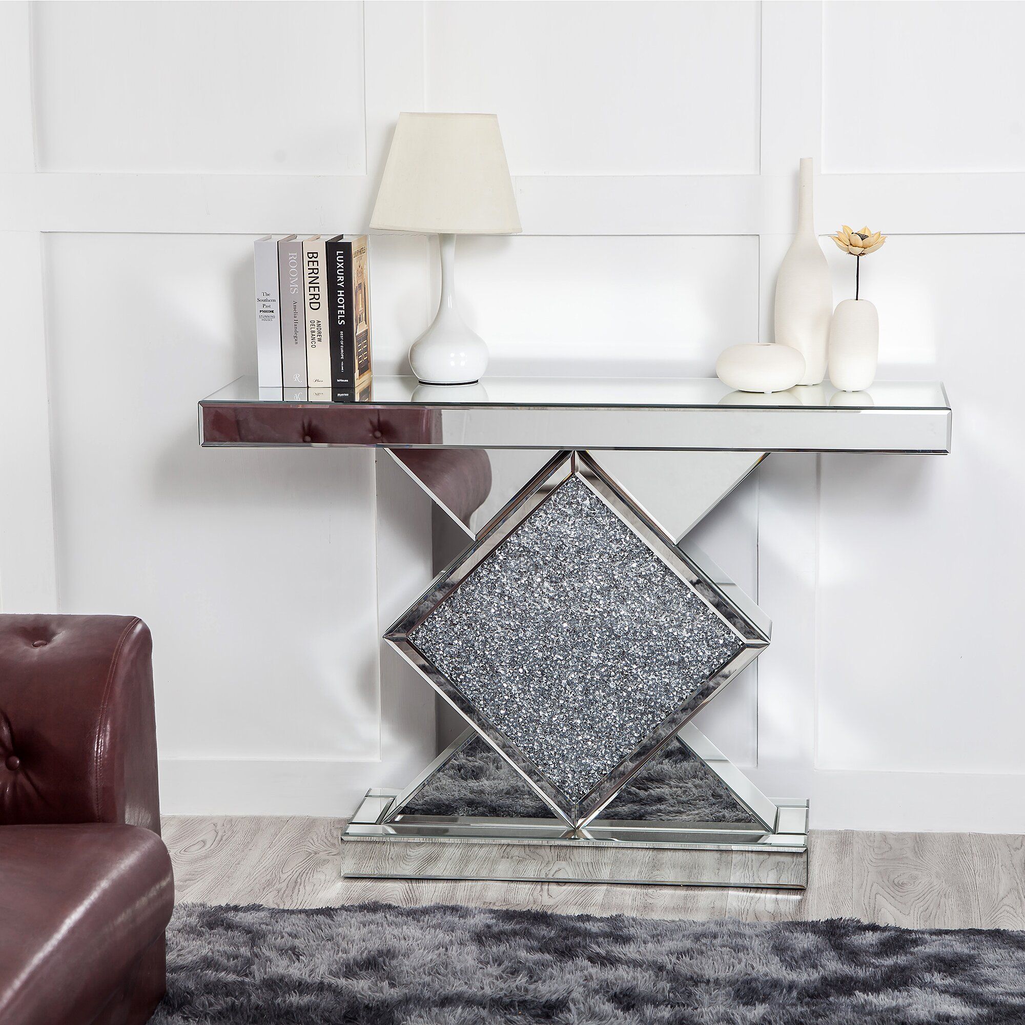 ZOROS Mirrored Console Table