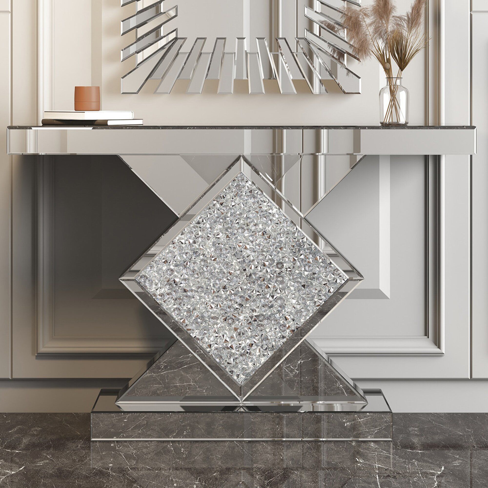 ZOROS Mirrored Console Table