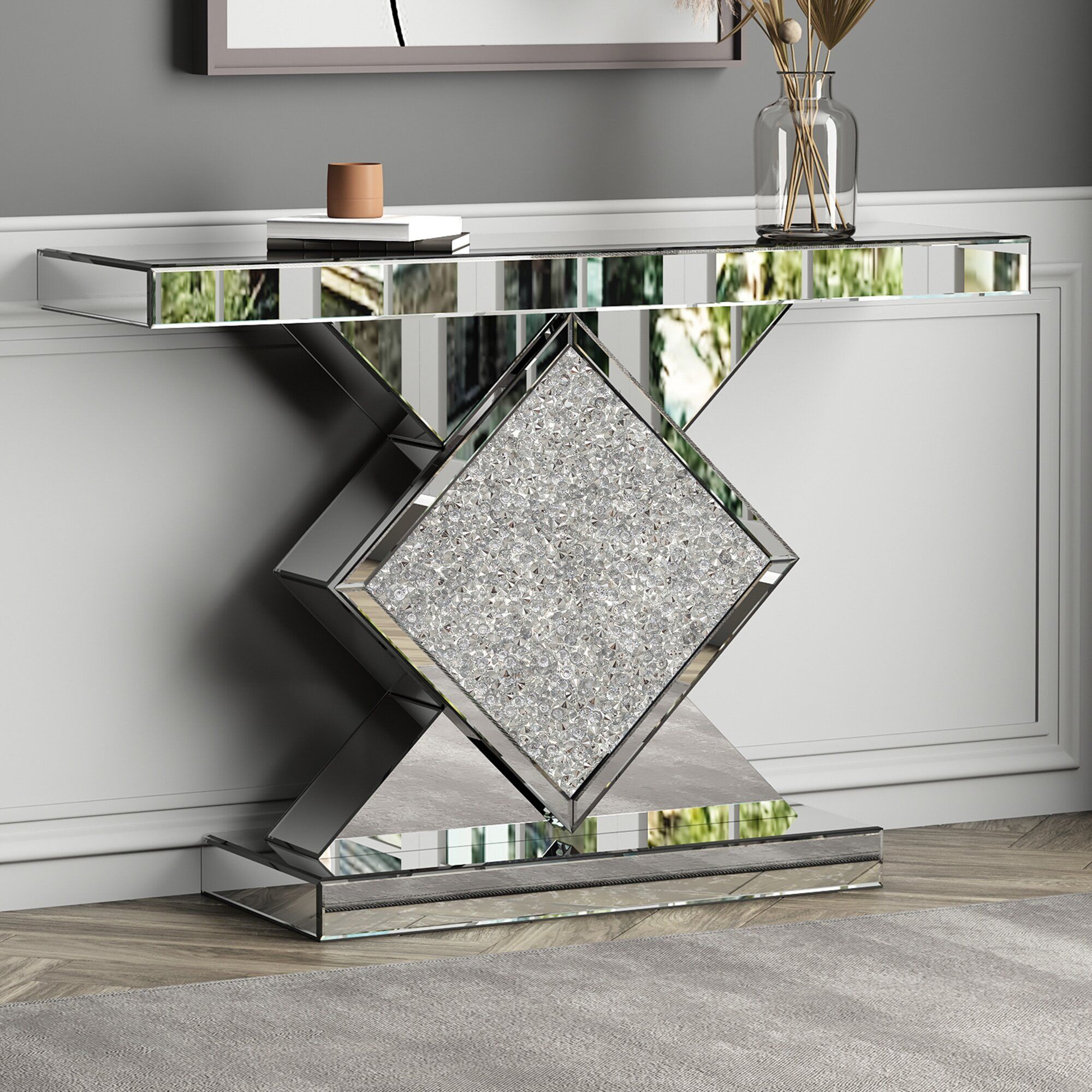 ZOROS Mirrored Console Table
