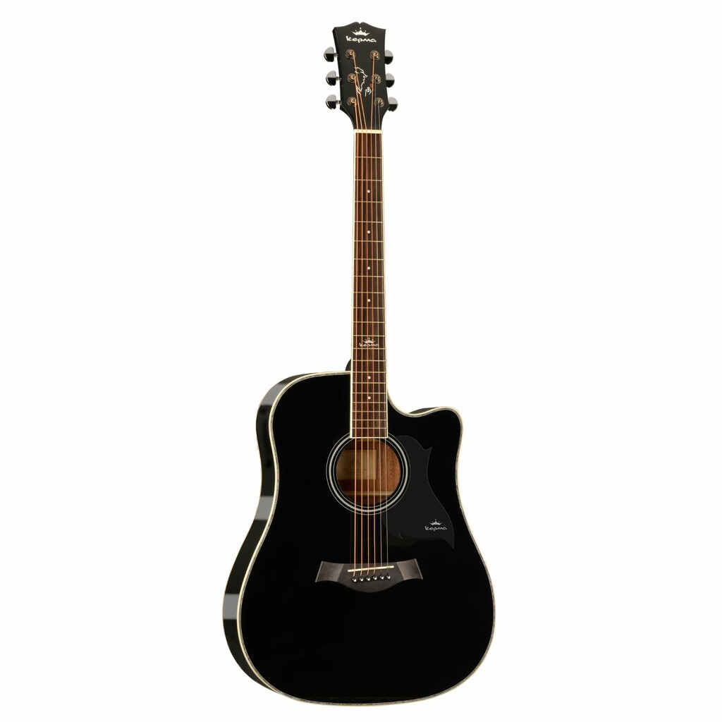 Kepma D1C Acoustic Guitar - Glossy Black