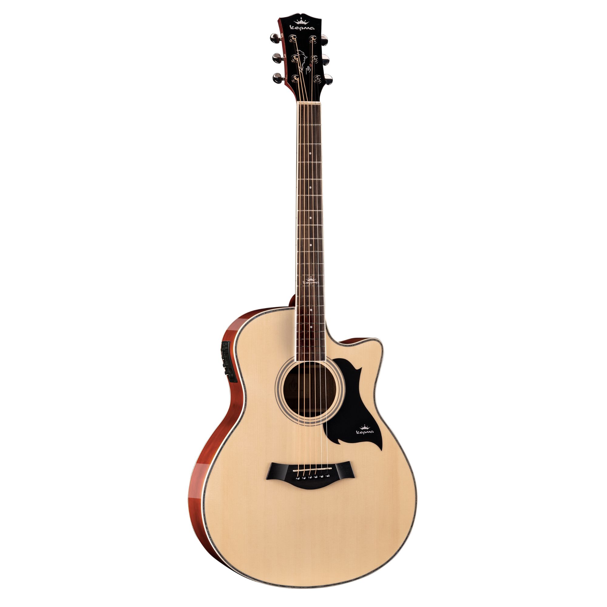 Kepma A1Ce Semi Acoustic Guitar - Natural