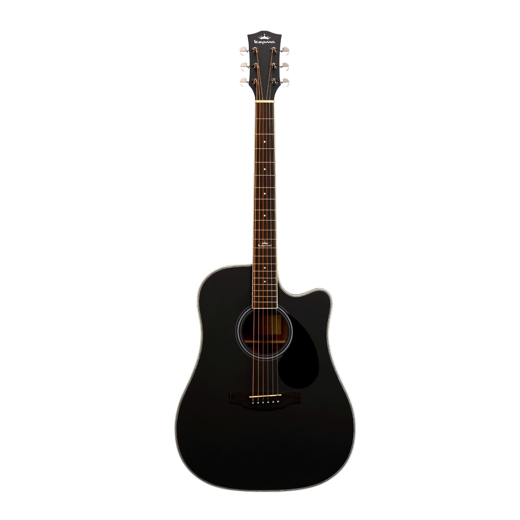 Kepma D1C Acoustic Guitar- Black Matt