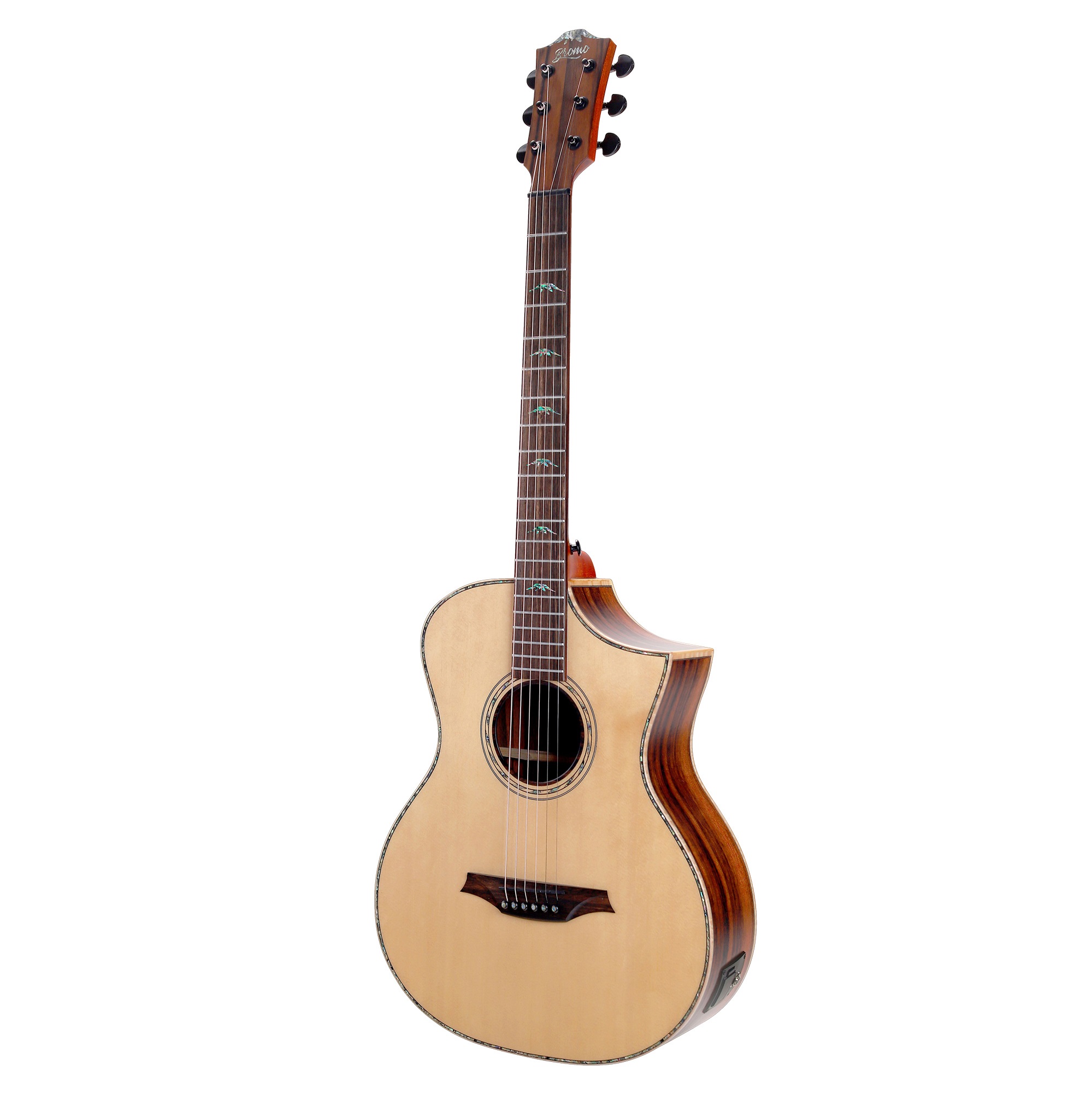 Bromo BAR5CE Hillside Concert Electro Acoustic Guitar Natural
