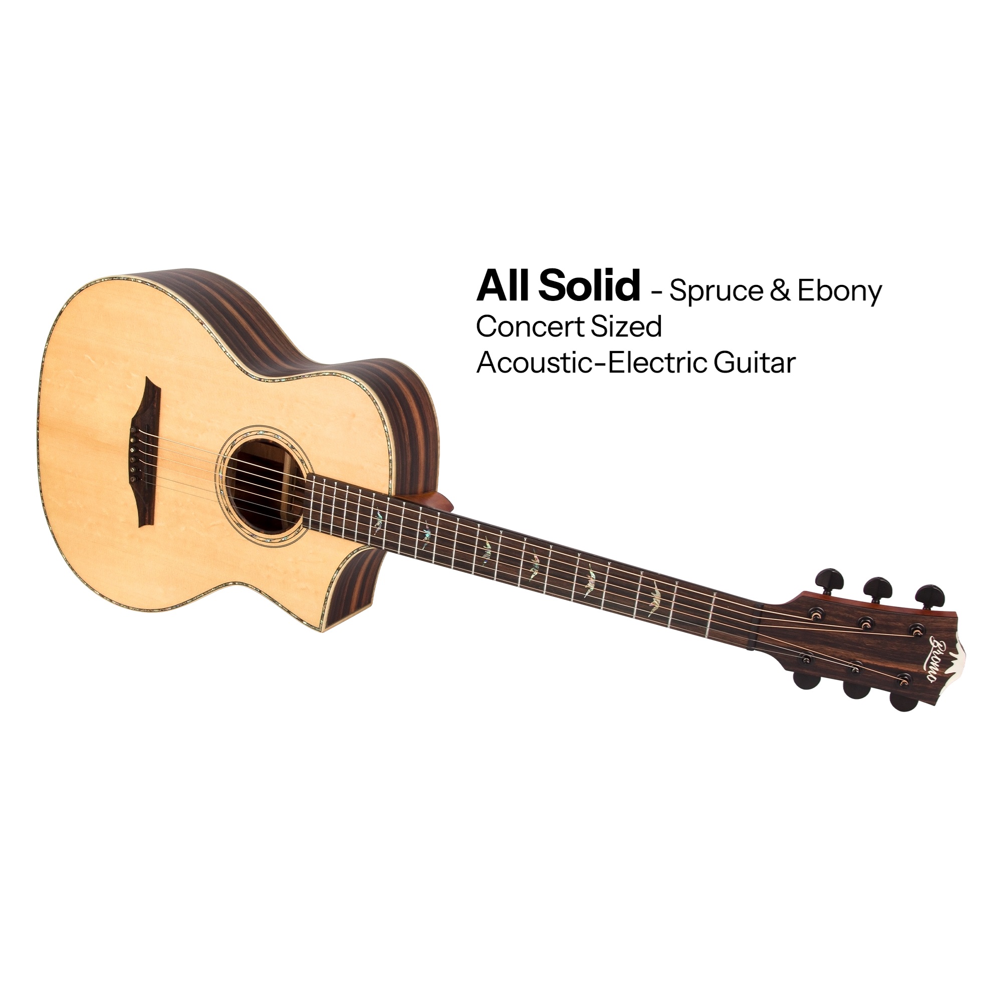 Bromo BAR5CE Hillside Concert Electro Acoustic Guitar Natural