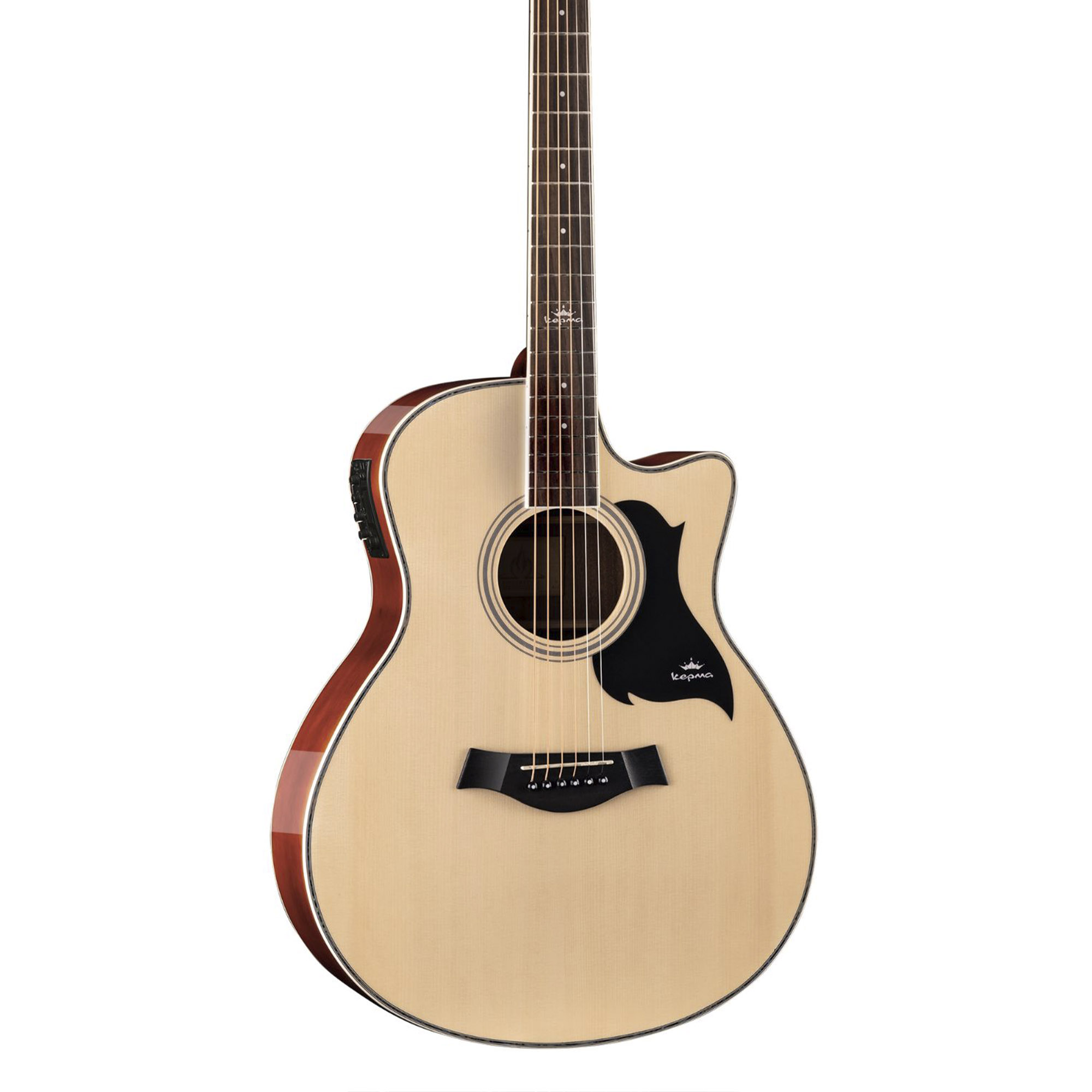 Kepma A1Ce Semi Acoustic Guitar - Natural