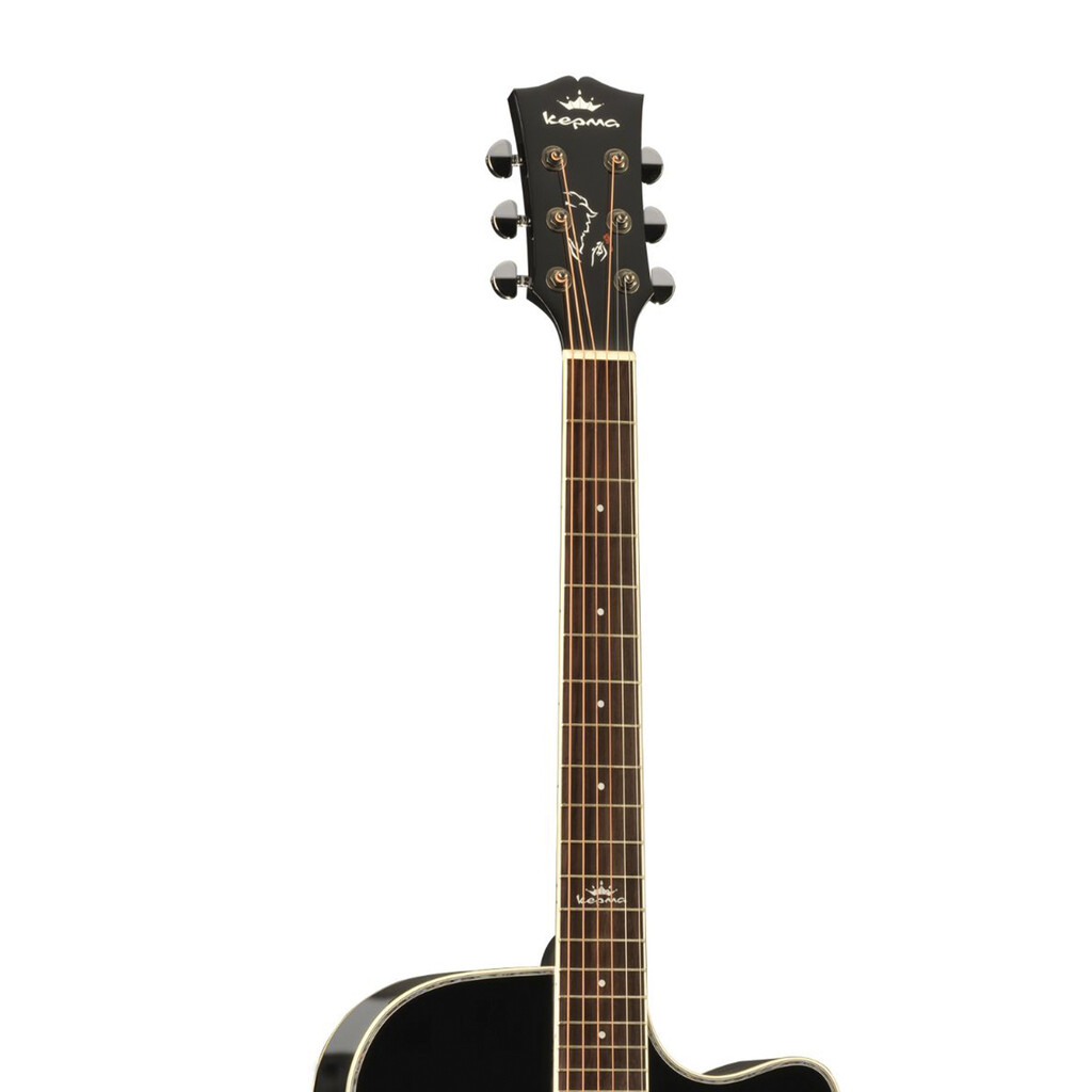 Kepma D1C Acoustic Guitar - Glossy Black