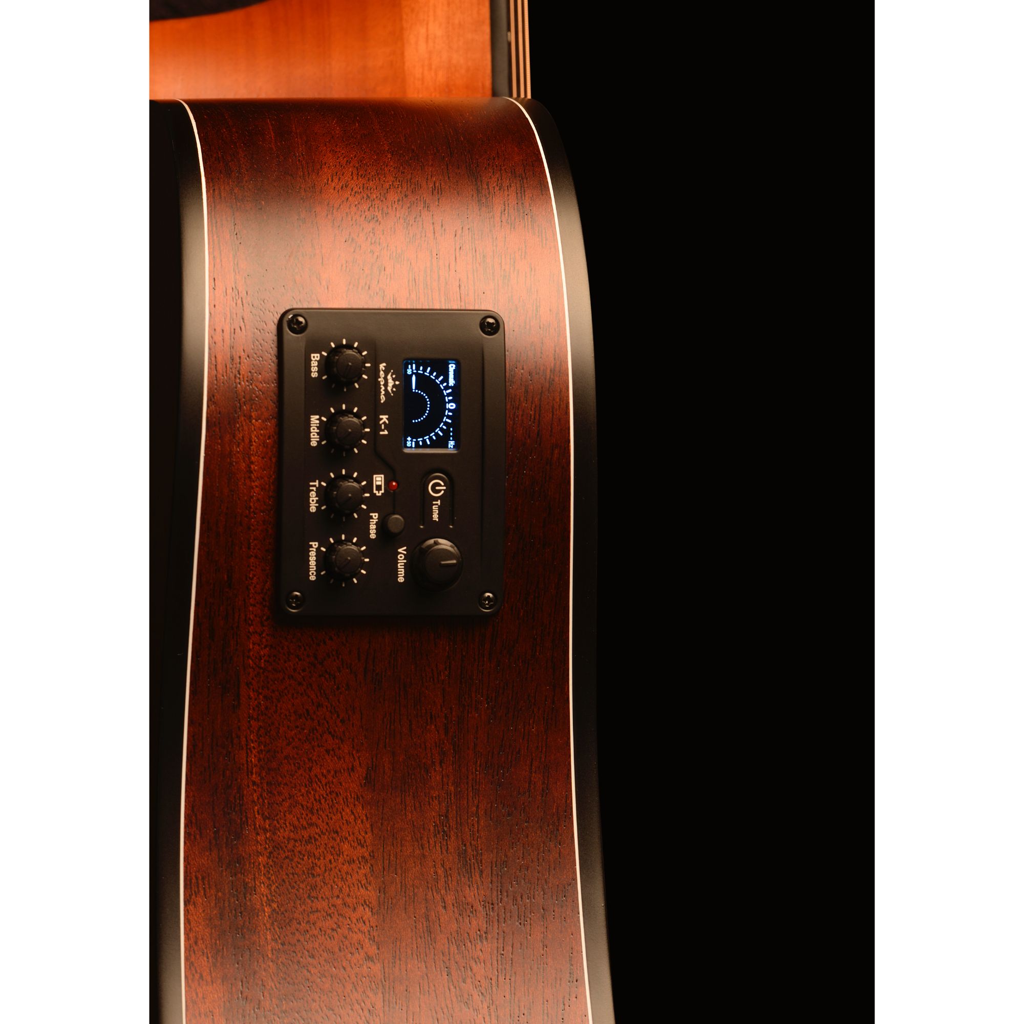 Kepma EDC-E Semi-Acoustic Guitar - Natural