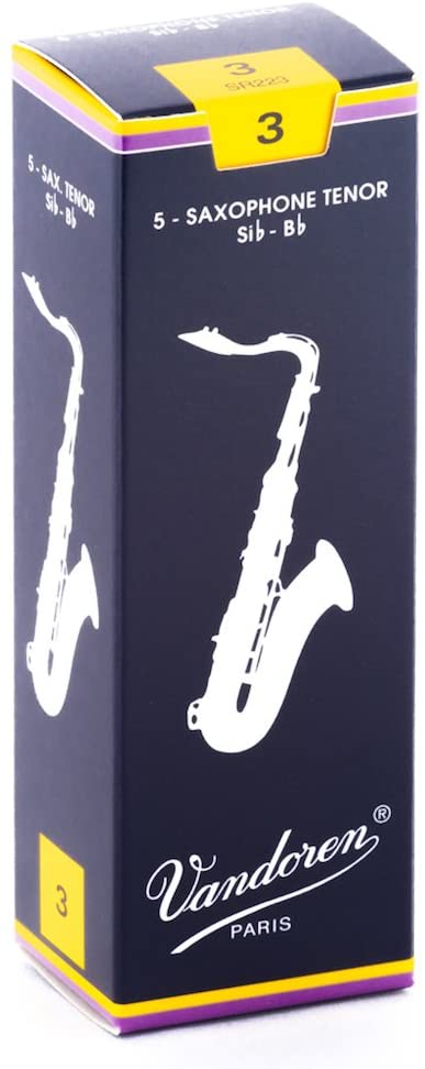 Vandoren SR223 Tenor Saxophone Traditional Reeds - Box of 5
