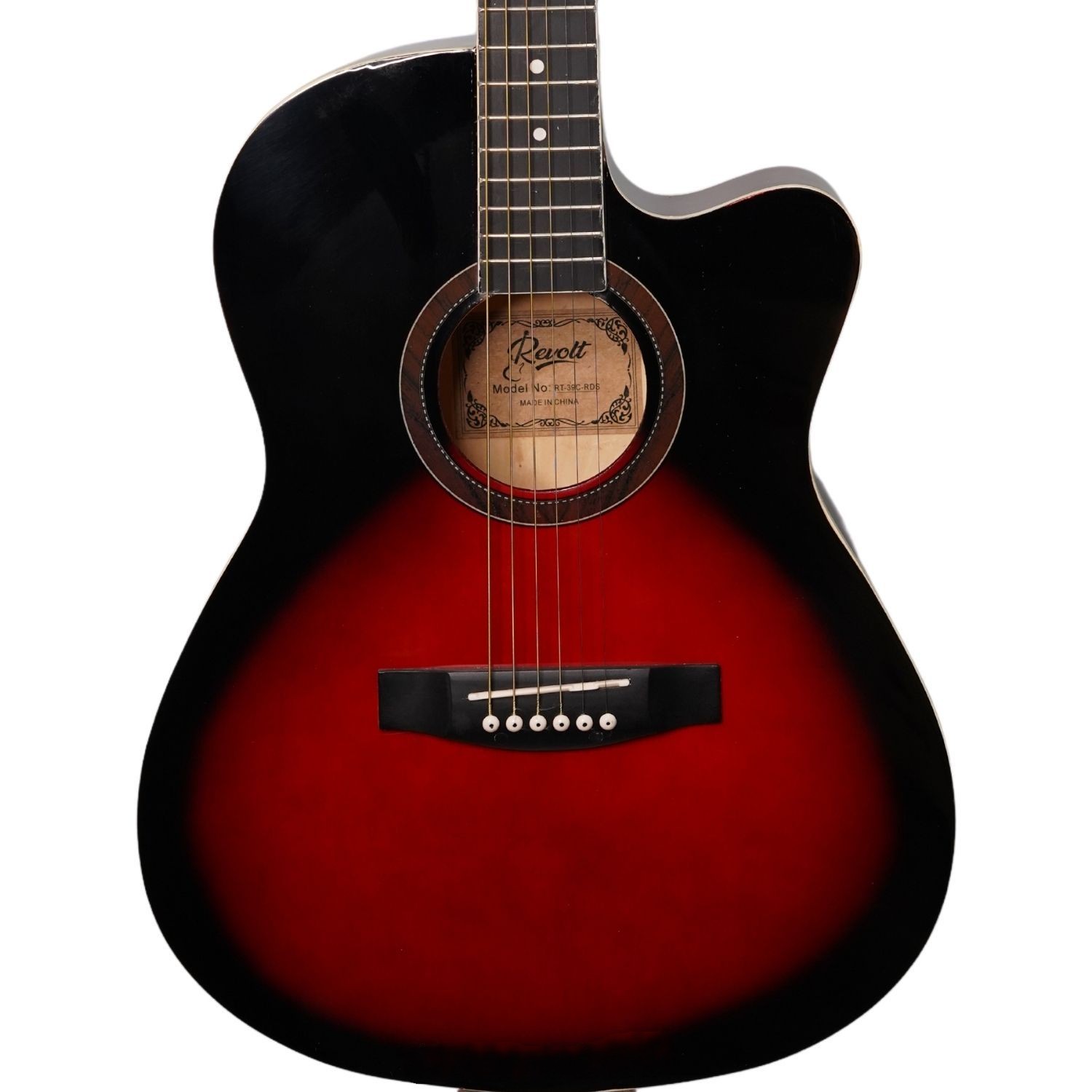 Revolt 39c Acoustic Guitar - Red