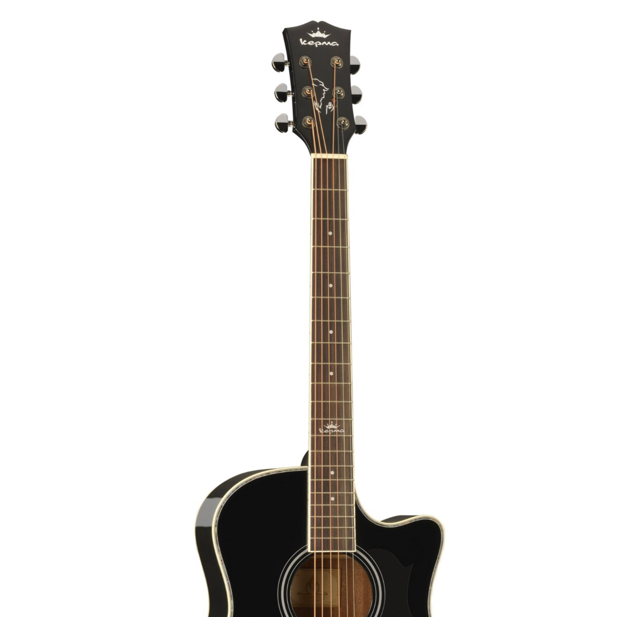 Kepma A1C Acoustic Guitar Glossy - Black