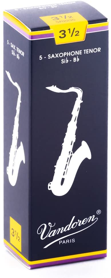 Vandoren SR223 Tenor Saxophone Traditional Reeds - Box of 5