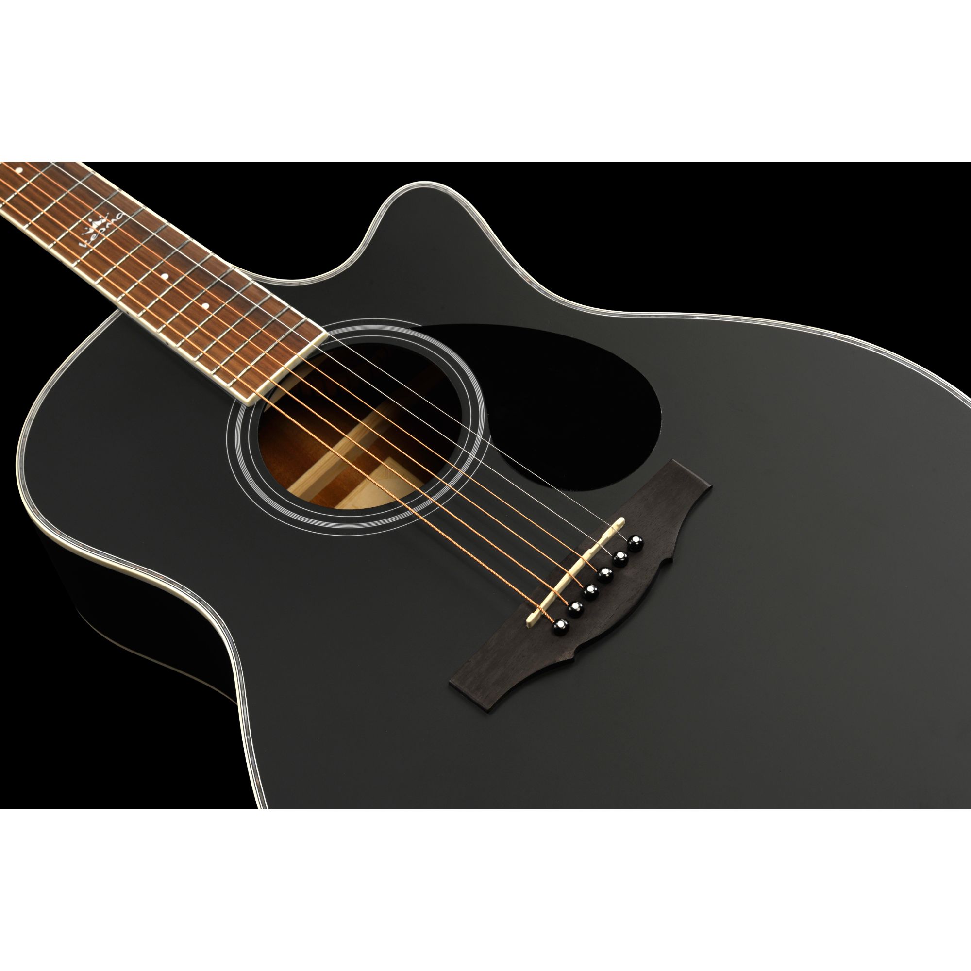 Kepma A1C Acoustic Guitar Matt Black