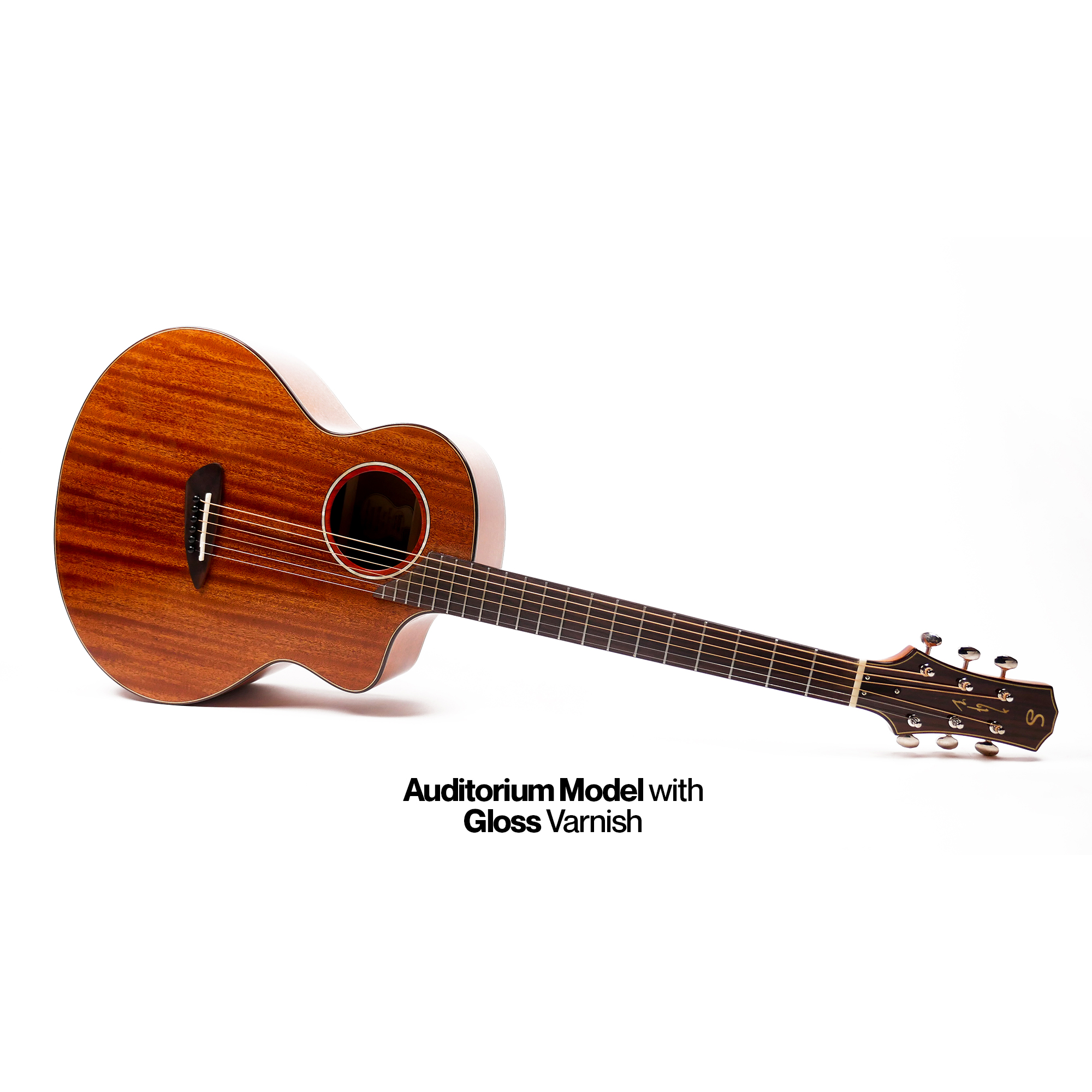 SQOE SQ-G40 Solid mahogany top Acoustic Guitar - Natural gloss