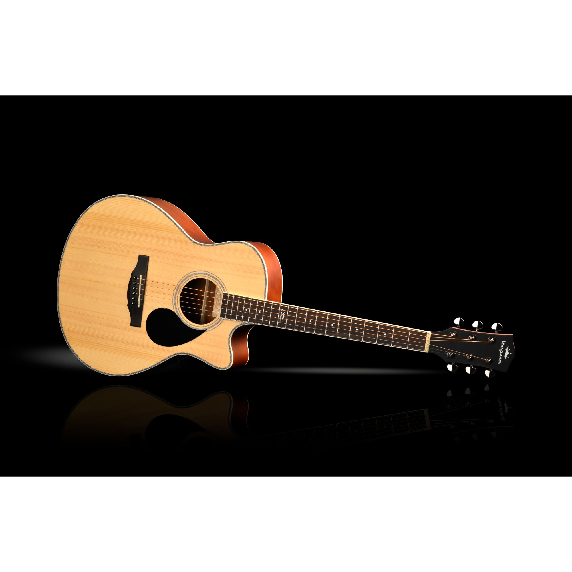 Kepma A1C Acoustic Guitar Natural Matt