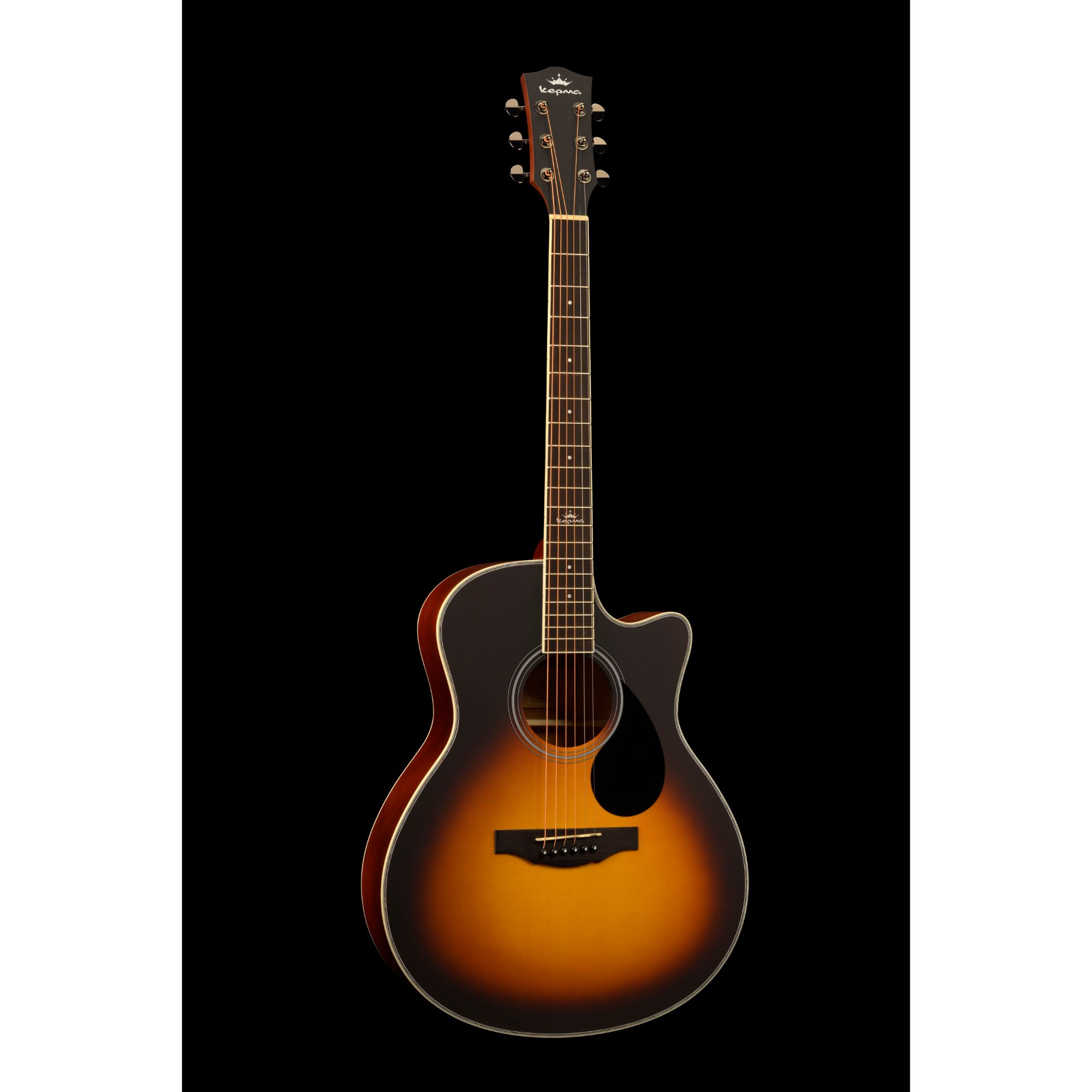 Kepma A1C Acoustic Guitar Suburst Matt