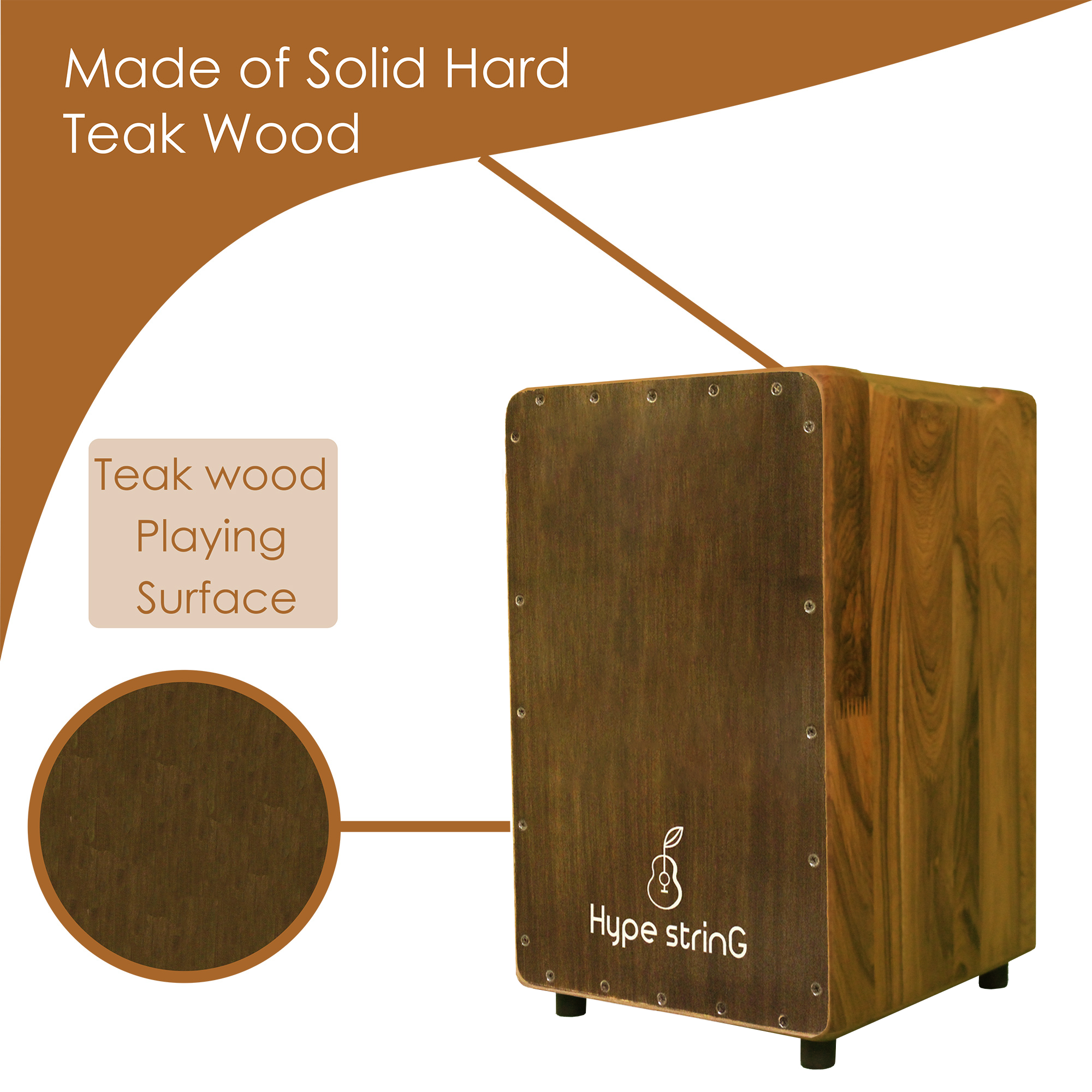 Hype String Cajon Solid Wood Adjustable Snare CT700AS