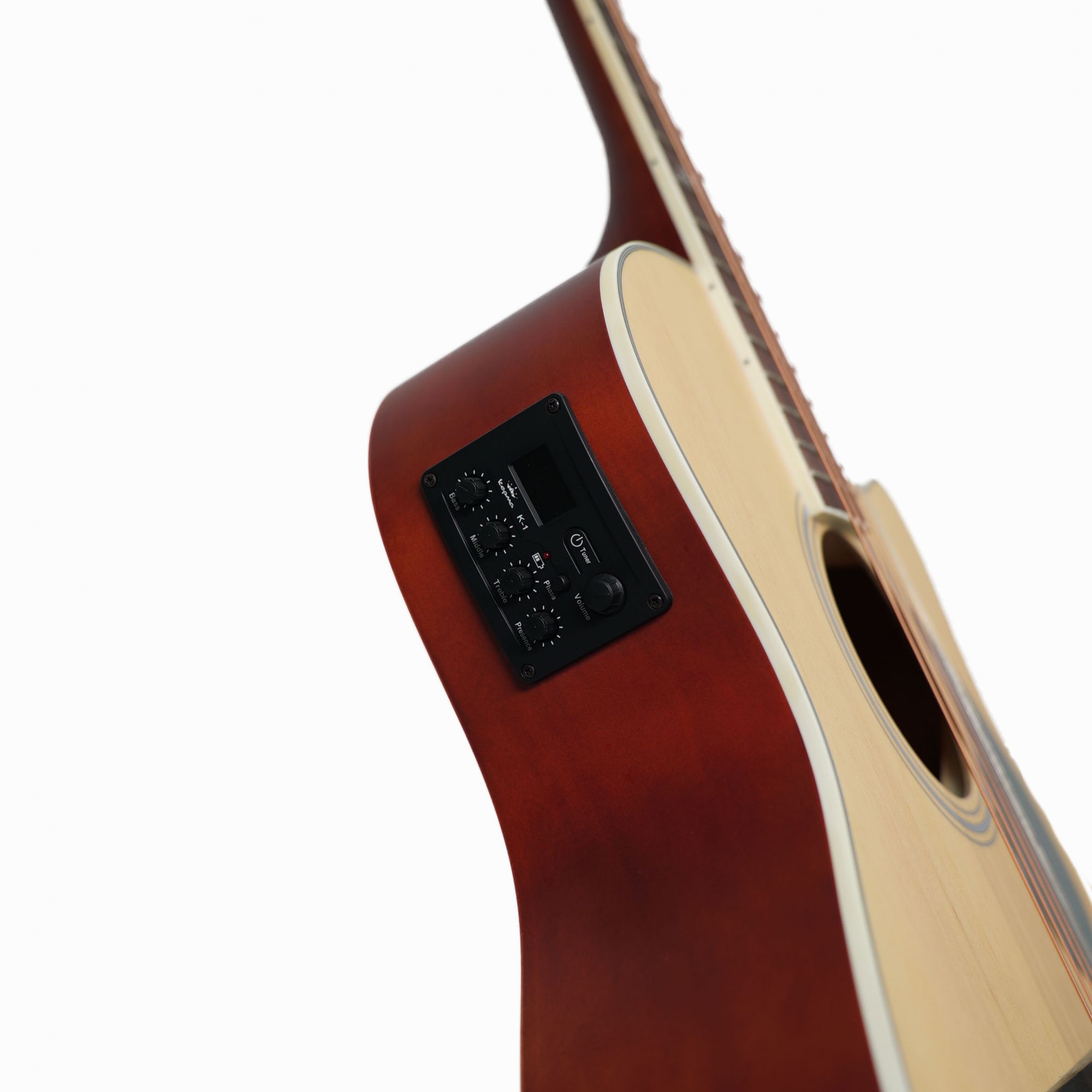 Kepma A1Ce Semi Acoustic Guitar - Natural
