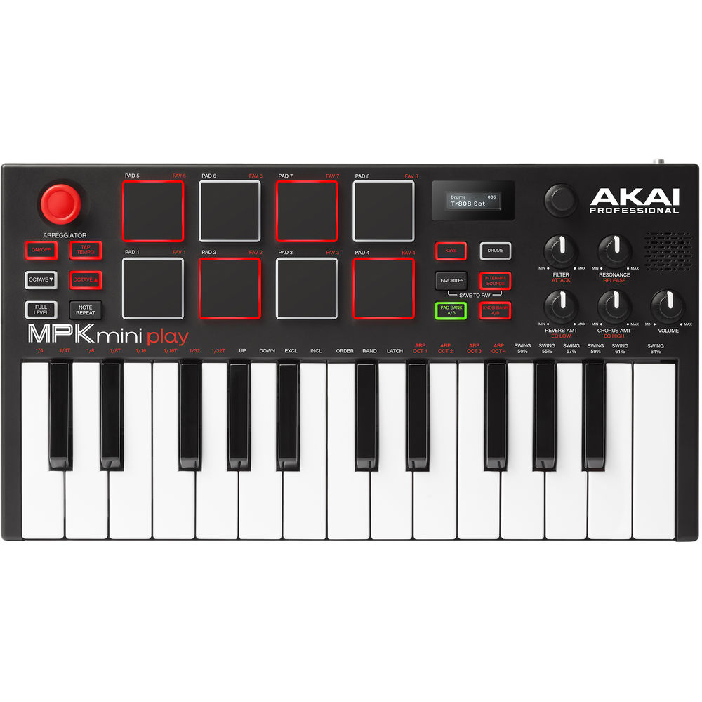 Akai Professional MPK Mini Play - Compact Keyboard and Pad Controller