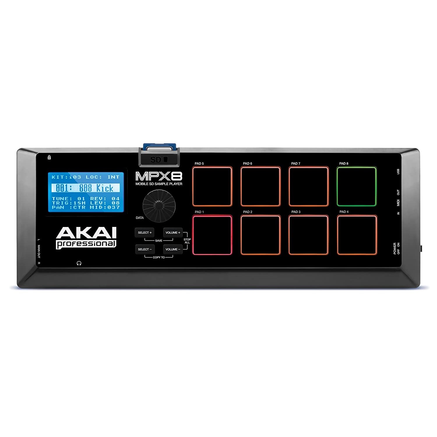 Akai Professional MPX8 SD Sample Pad Controller