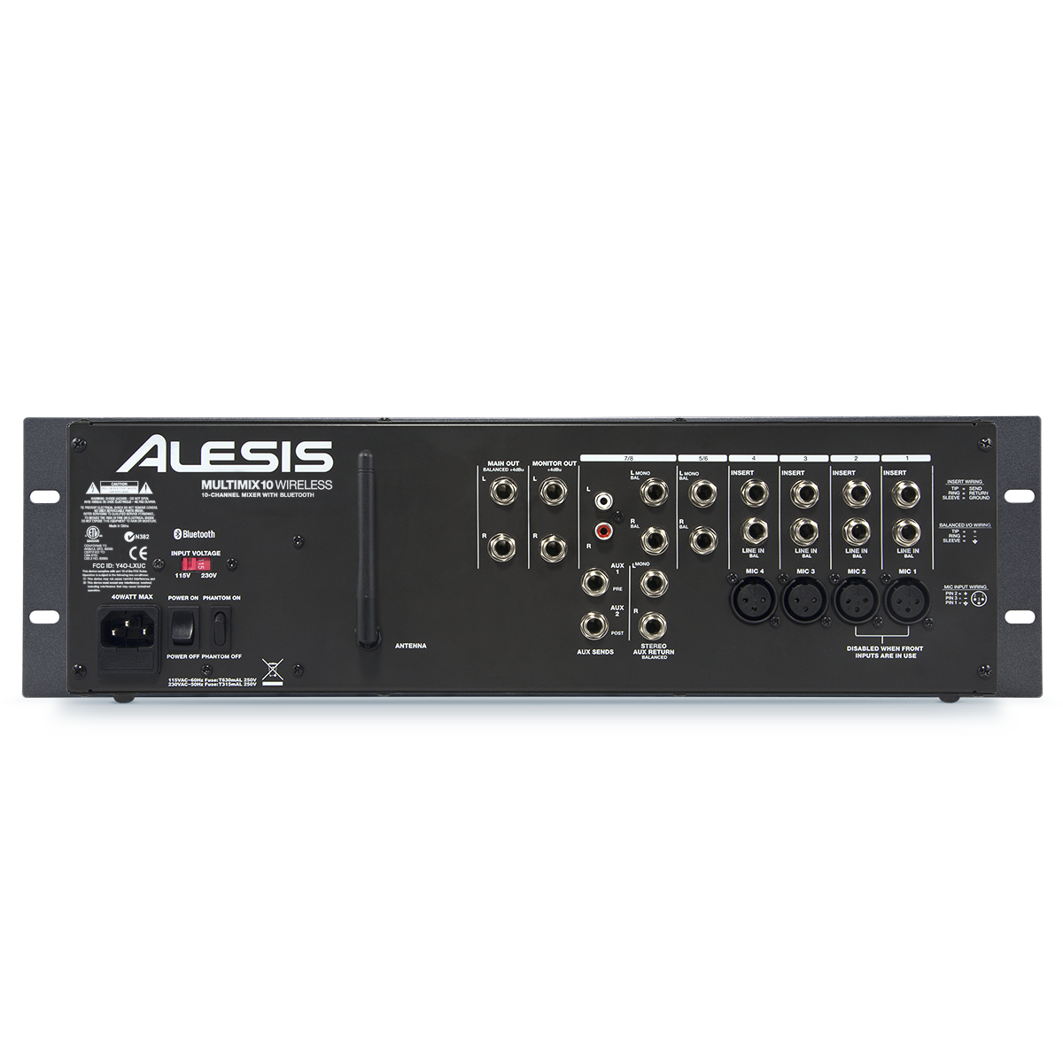 Alesis MultiMix 10 Wireless Rackmount 10-Channel Mixer