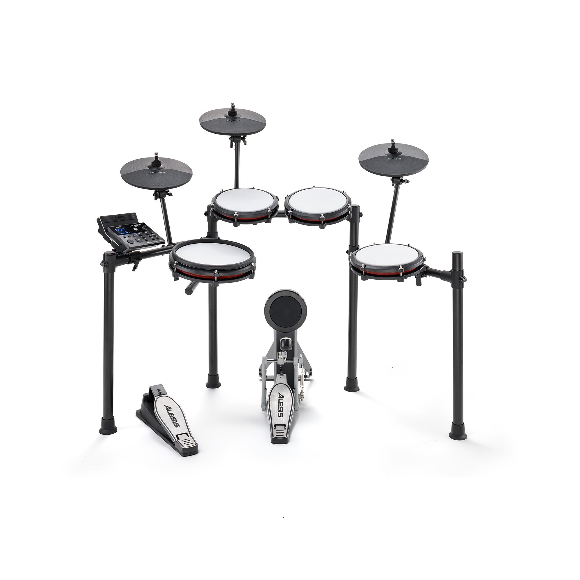 Alesis Nitro Max Kit Eight Piece Electronic Drum Kit with Mesh Heads and Bluetooth