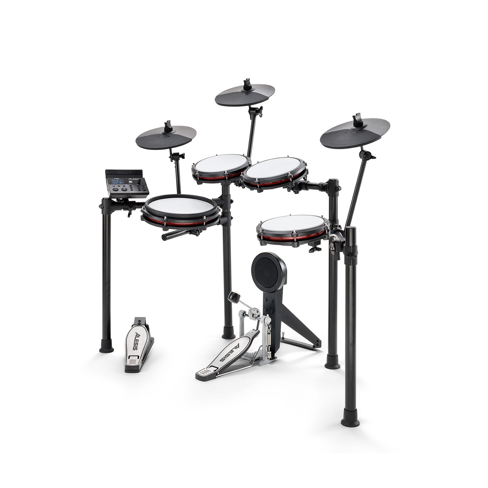 Alesis Nitro Max Kit Eight Piece Electronic Drum Kit with Mesh Heads and Bluetooth