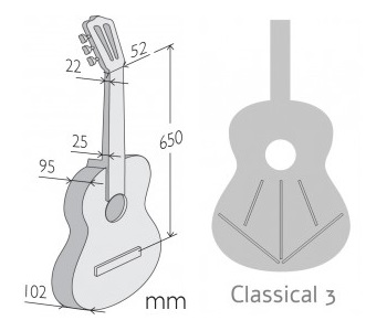 Alhambra 1C Black Satin Electro Acoustic Guitar