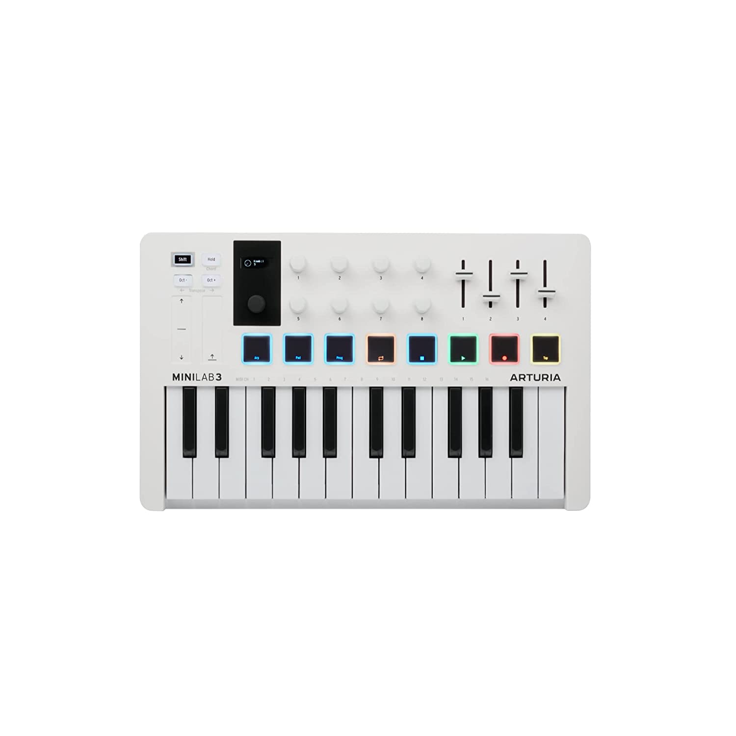Arturia Minilab MKIII 25 Slim-key Midi Keyboard - White