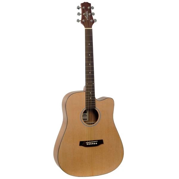 Ashton D20CEQ Dreadnought 41-Inch Cutaway Electro-Acoustic Guitar