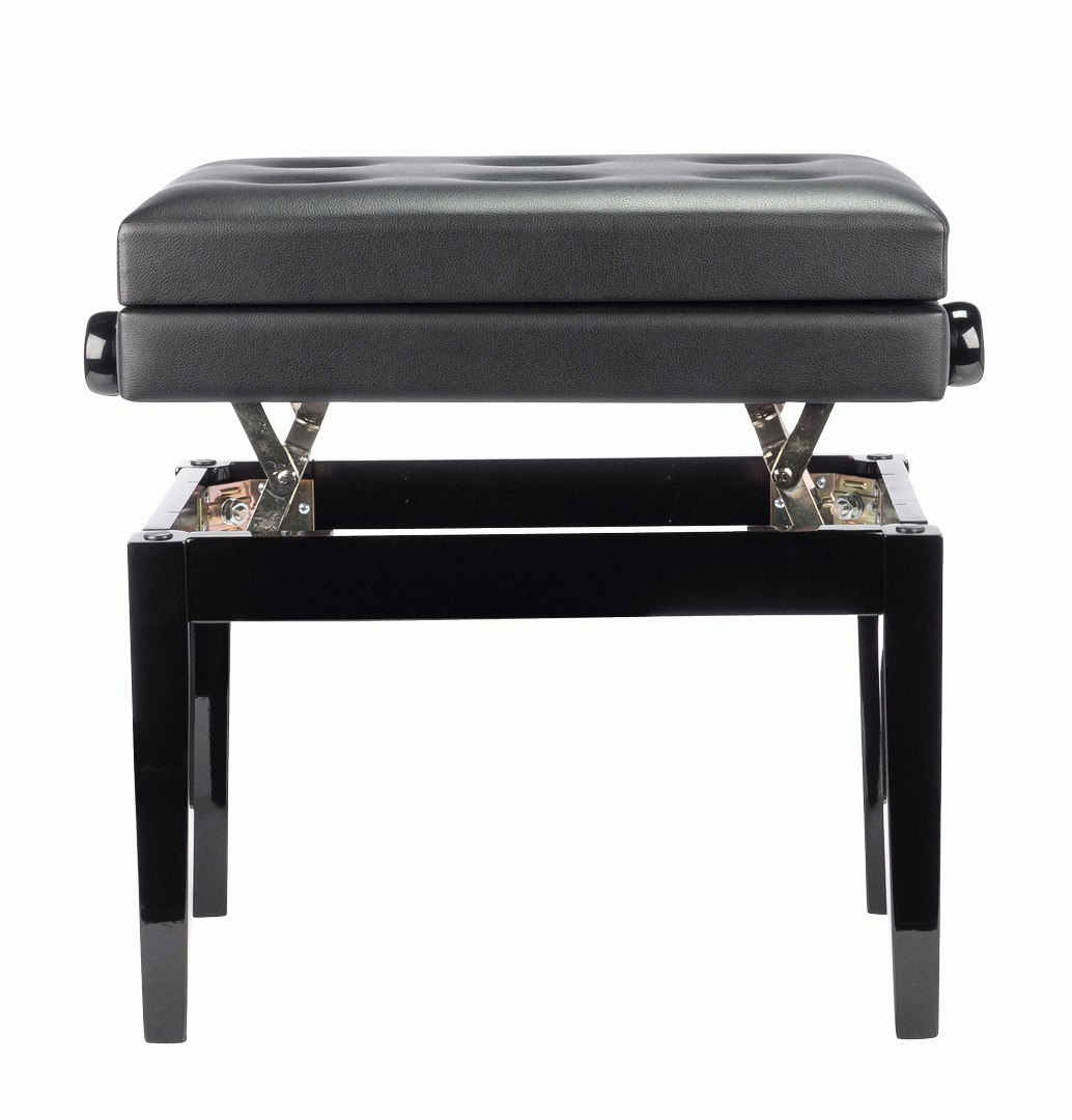BEALE BPB220BK PIANO BENCH PLUSH CUSHION WSTORAGE