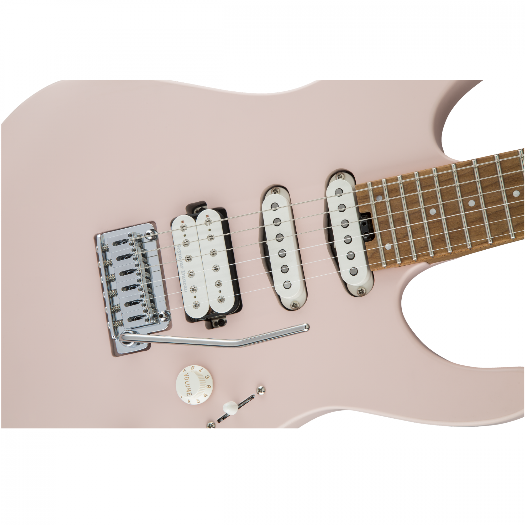 Charvel DK24 Pro Mod HSS 2PT CM Caramelized Maple Fingerboard Shell Pink Electric Guitar