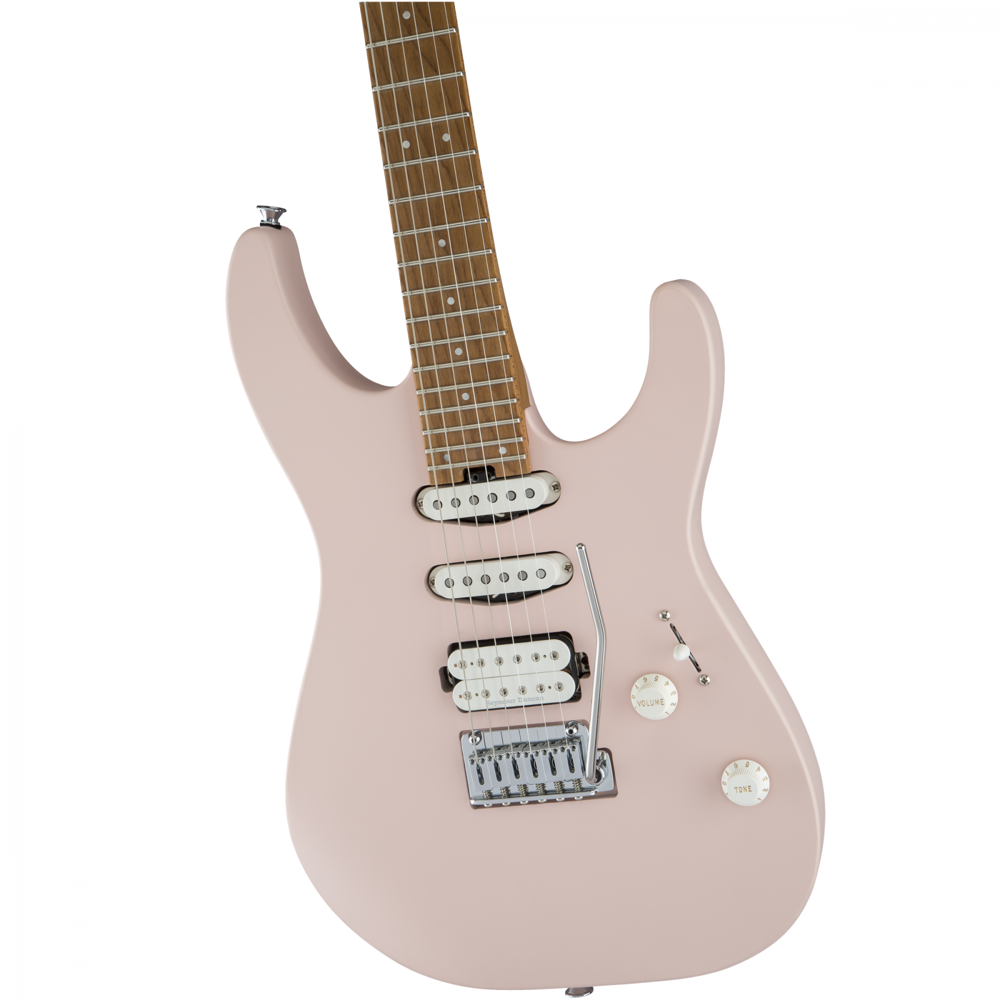 Charvel DK24 Pro Mod HSS 2PT CM Caramelized Maple Fingerboard Shell Pink Electric Guitar