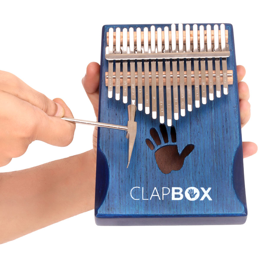 Clapbox 17 Keys Kalimba Blue with Tune Hammer