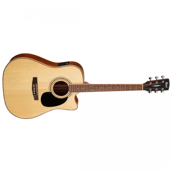 Cort AD880CE Cutaway Electro Acoustic Guitar Natural Satin