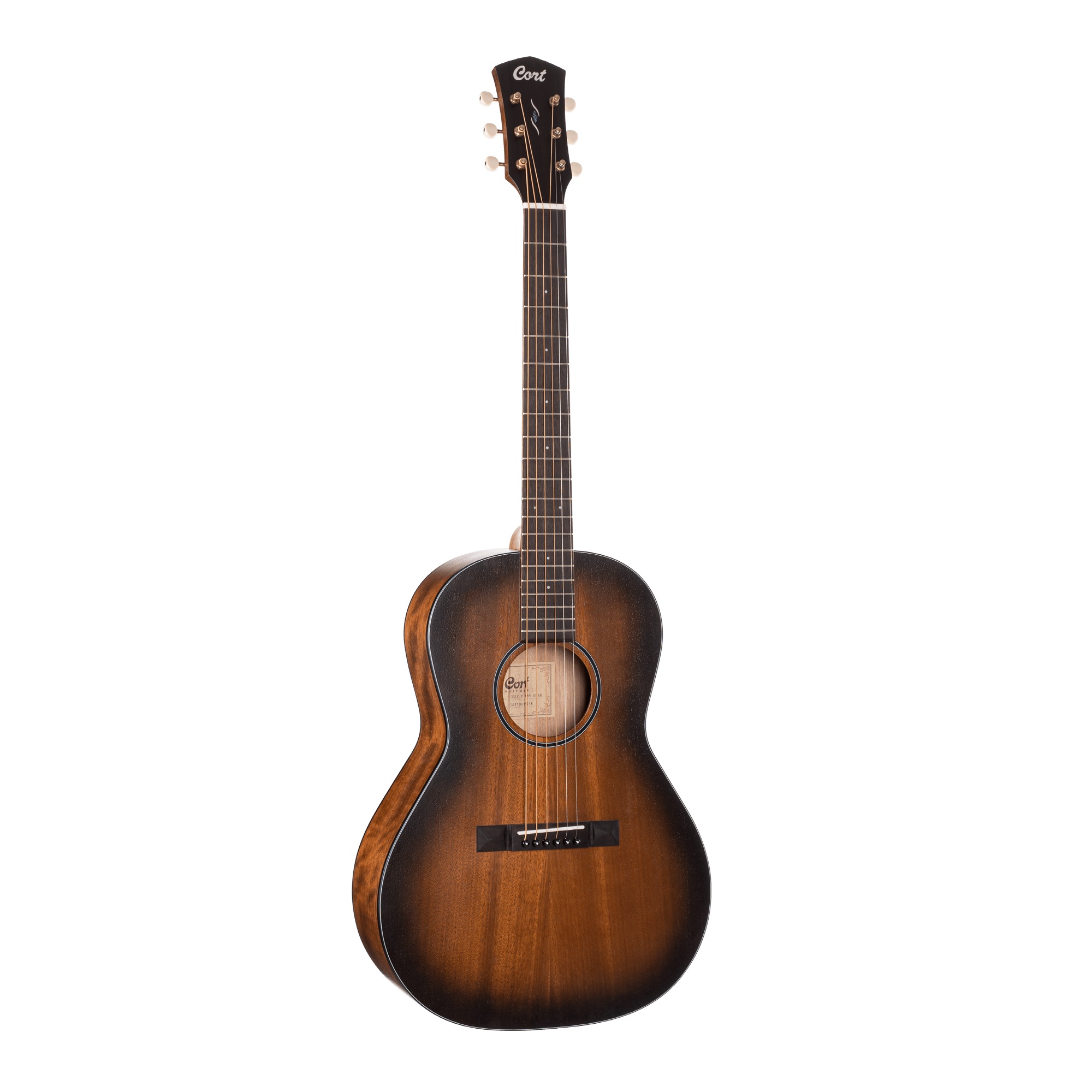 Cort Core Series PE Mahogany 6-Strings Electro Acoustic Guitar Open Pore Black Burst