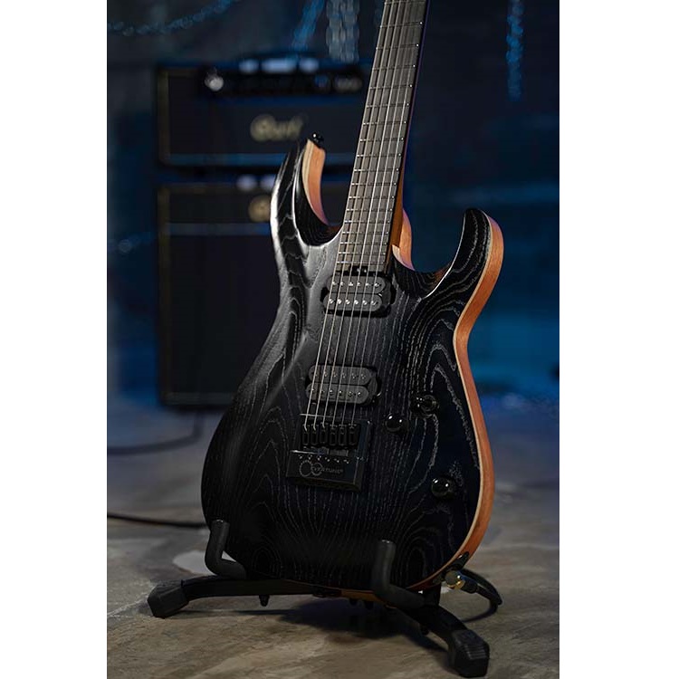 Cort Electric Guitar KX700 Evertune Open Pore Black with Bag