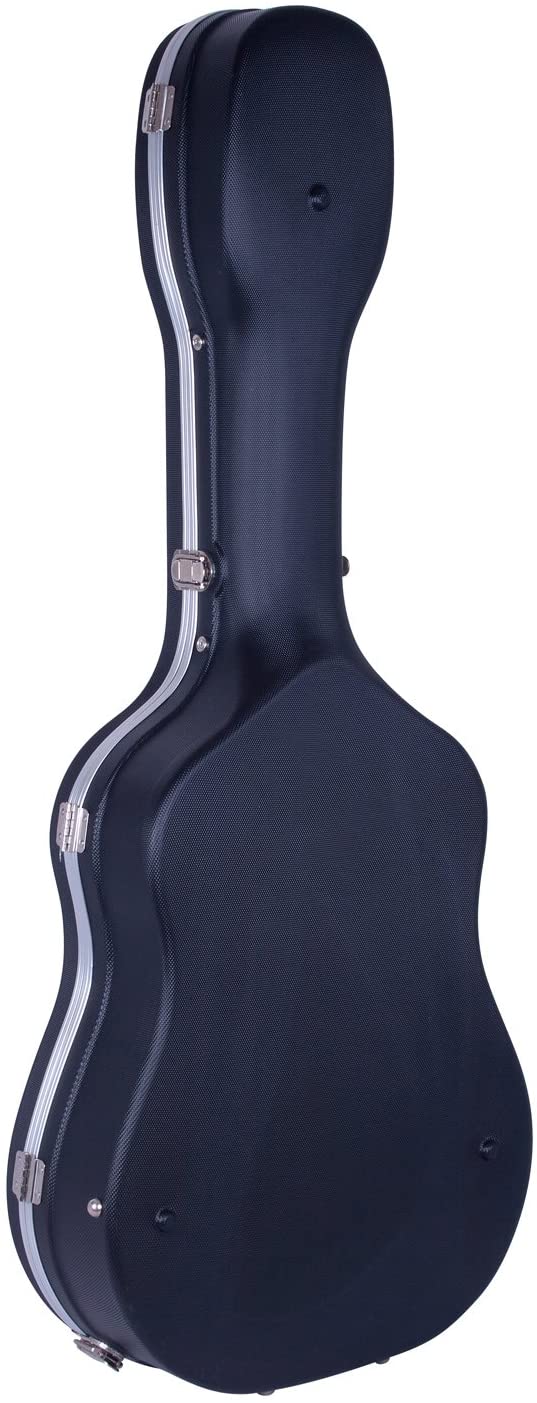 Crossrock CRA802DBK Abs Molded Dreadnought Acoustic Guitar Hard Case - Black