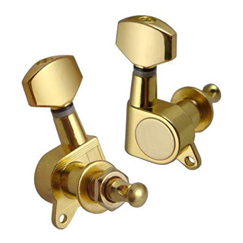 Die Cast 3  3 Machine Heads for Acoustic and Electric Guitar - Golden