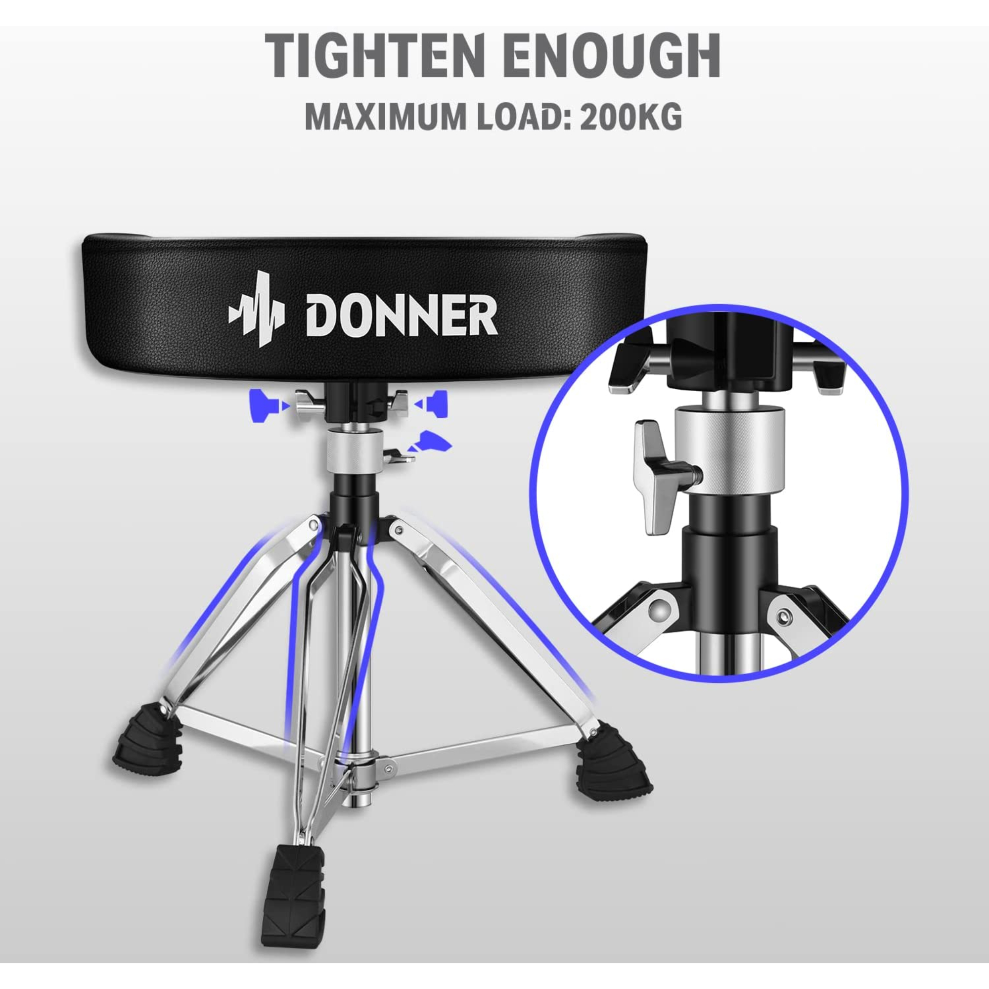Donner Heavy Duty Drum Throne