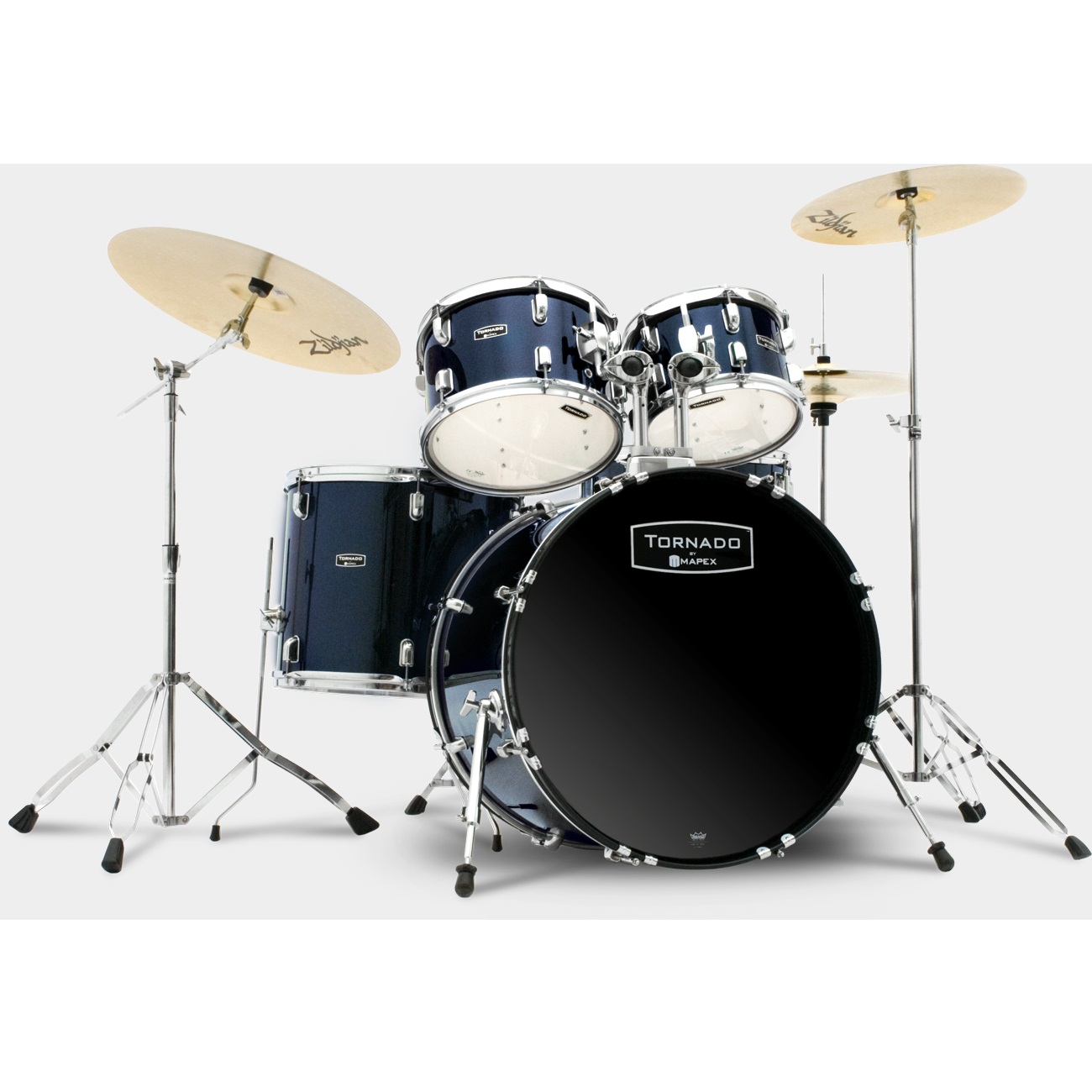 Mapex Tornado 5 Pieces Drum Kit With Hardware And Cymbals