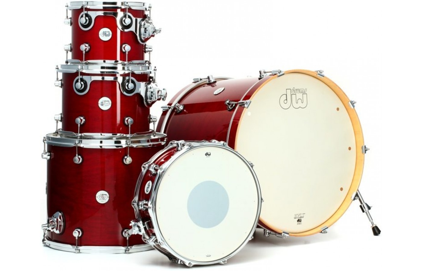 DW Design Series 5-piece Shell Pack - Cherry Stain