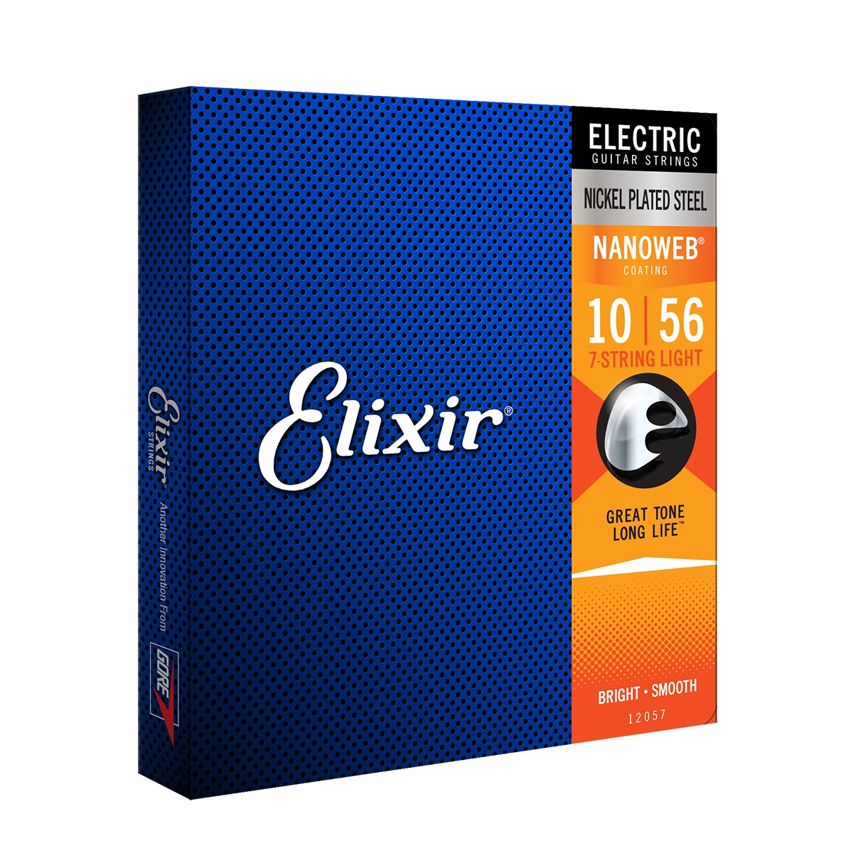 Elixir 12057 Nanoweb Light 7-String Electric Guitar Strings