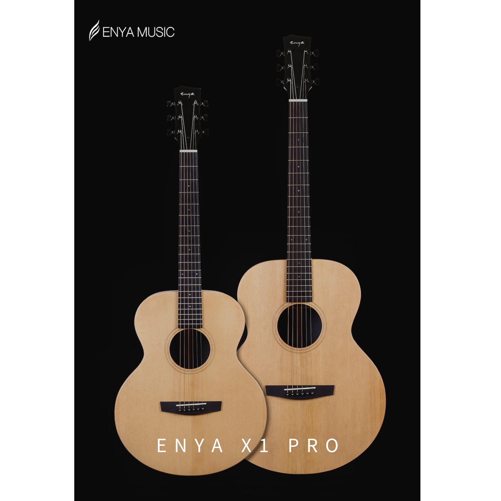 Enya EA-X1 PRO EQ 41 TransAcoustic Guitar - Natural Matt Finish